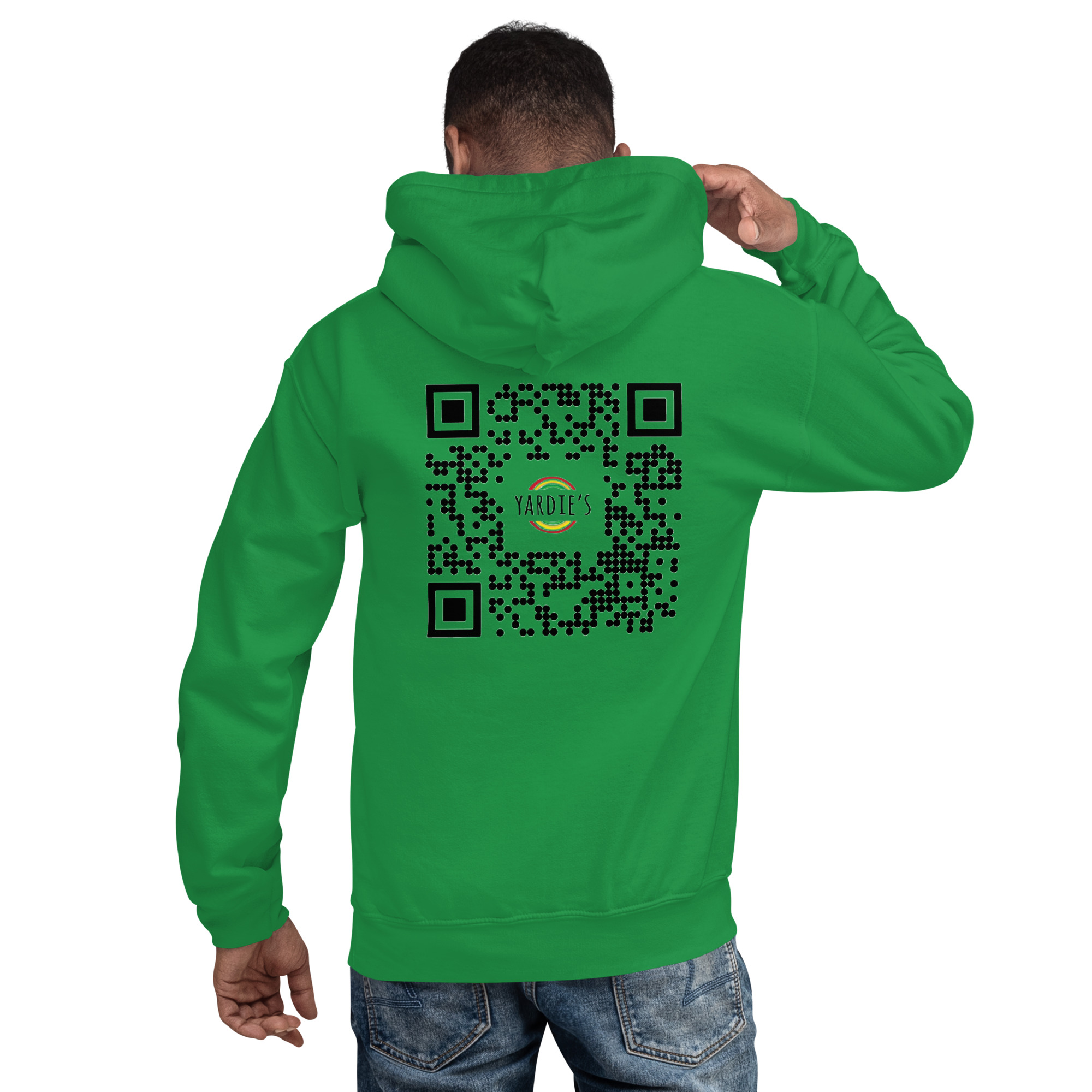 Yardie's QR Logo Unisex Hoodie - Image 12