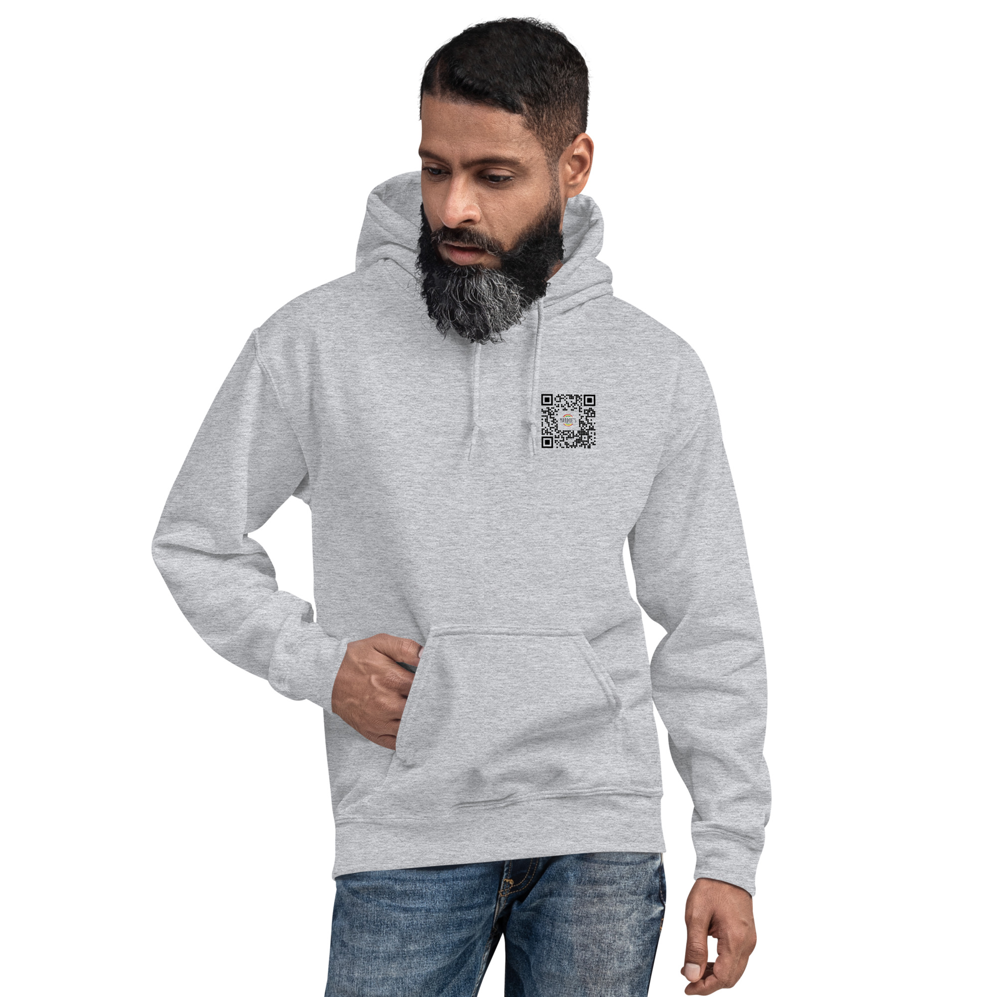 Yardie's QR Logo Unisex Hoodie - Image 15